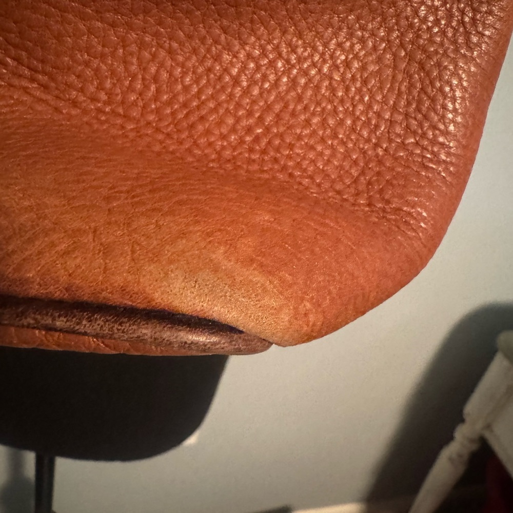 Dooney & Bourke Embossed Logo Pebbled Leather Shoulder Bag - Brown - Picture 9 of 13